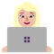 Woman Technologist- Medium-Light Skin Tone emoji on Microsoft